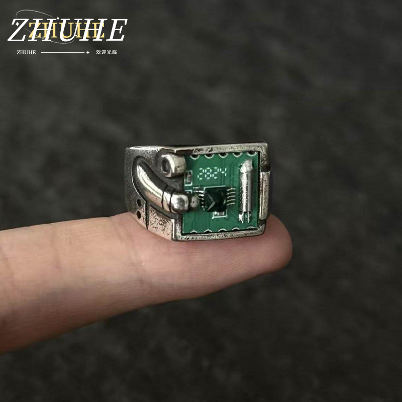 Tech Inspired Accessories - Anel de Joia com Padrão PCB