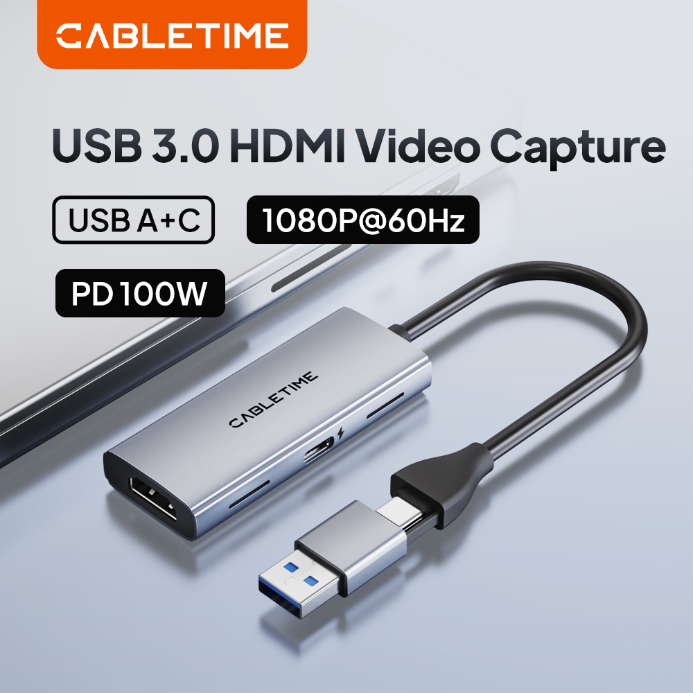 Usb C To Hdmi - Cabletime usb 3.0 hdmi placa de