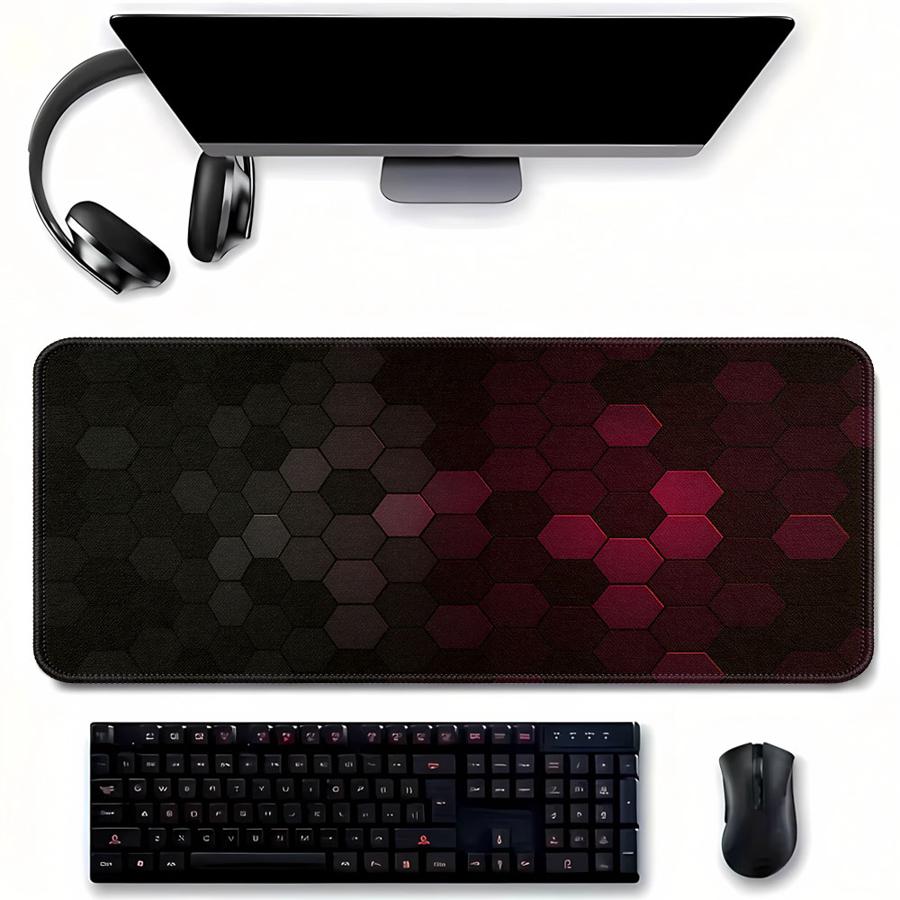 Tech Accessories For Laptop - Mouse Pad Vermelho Honeycomb Tech para