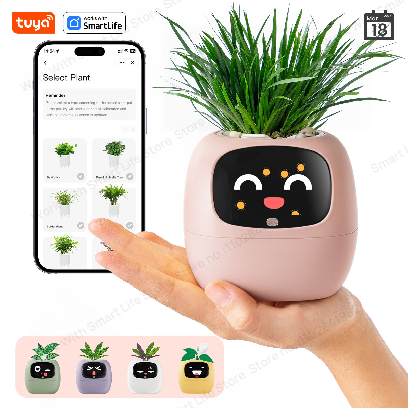 Tech Accessories Gifts - NOVO Robô Inteligente para Plantas Tuya