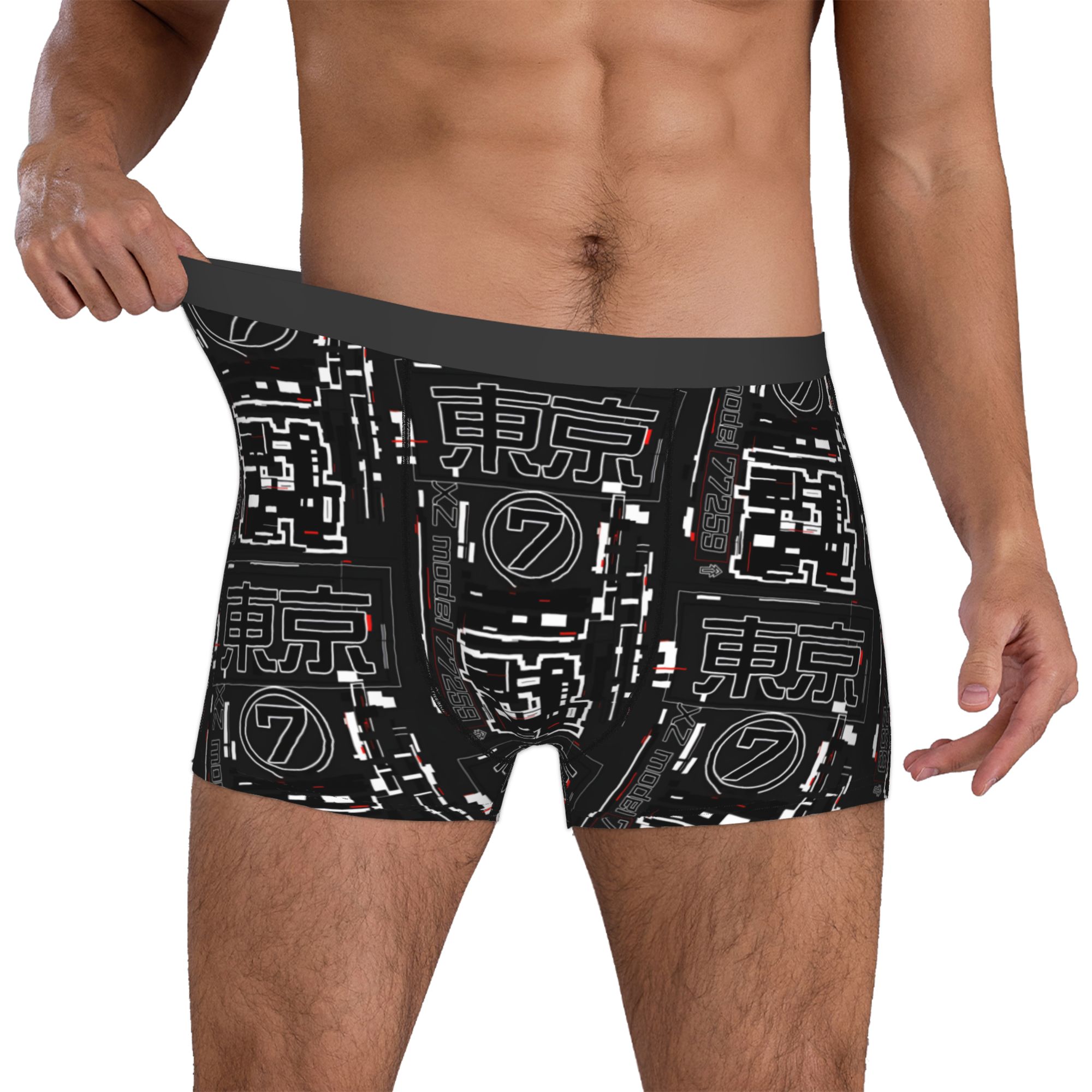 Tech Inspired Accessories - Shorts boxer personalizados japoneses Techwear Tech