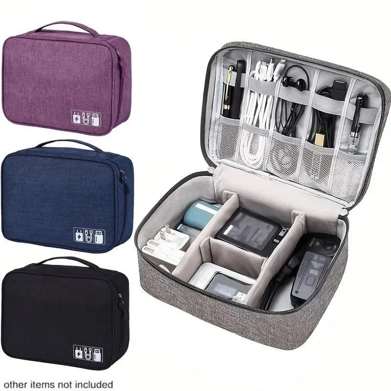 Tech Accessories Travel - Organizador de Eletrônicos para Viagem, Estojo