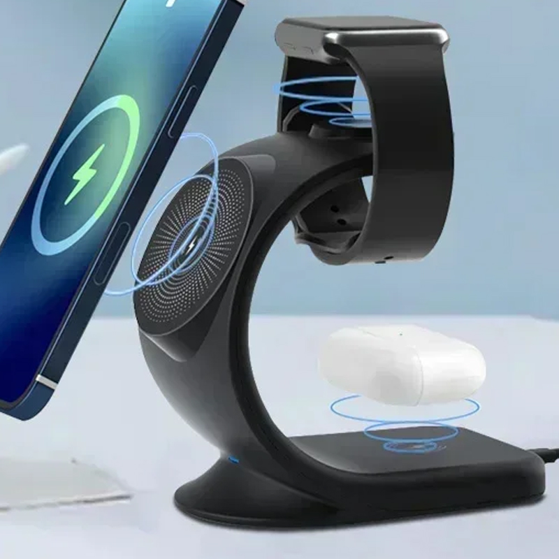 Wireless Charger 3 In 1 - Carregador magnético sem fio 3 em