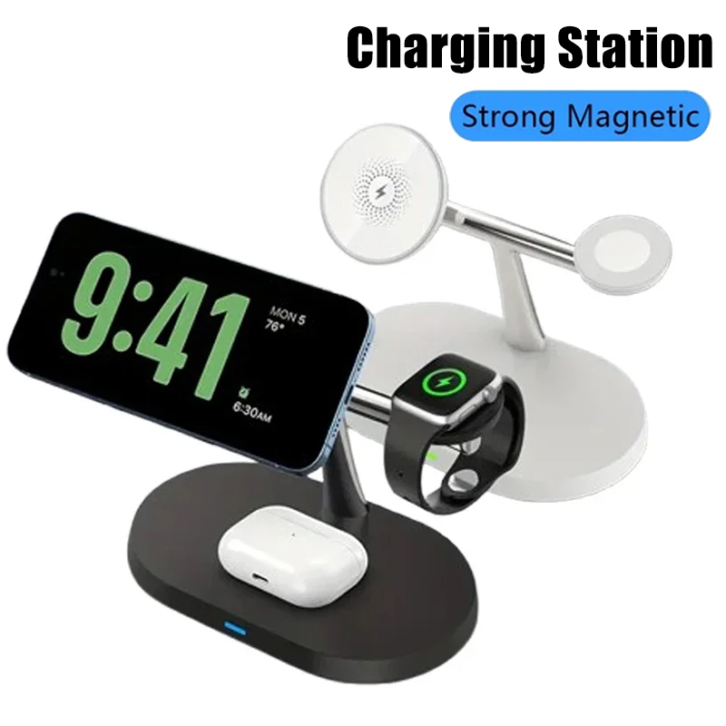 Wireless Charger 3 In 1 - Carregador Magnético Sem Fio 3 em
