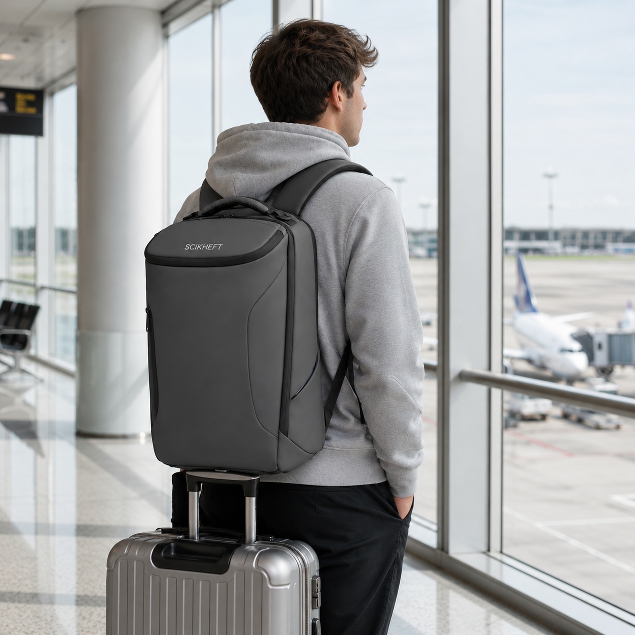 Tech Accessories Travel - Mochila Ergonômica para Deslocamento, Resistente à
