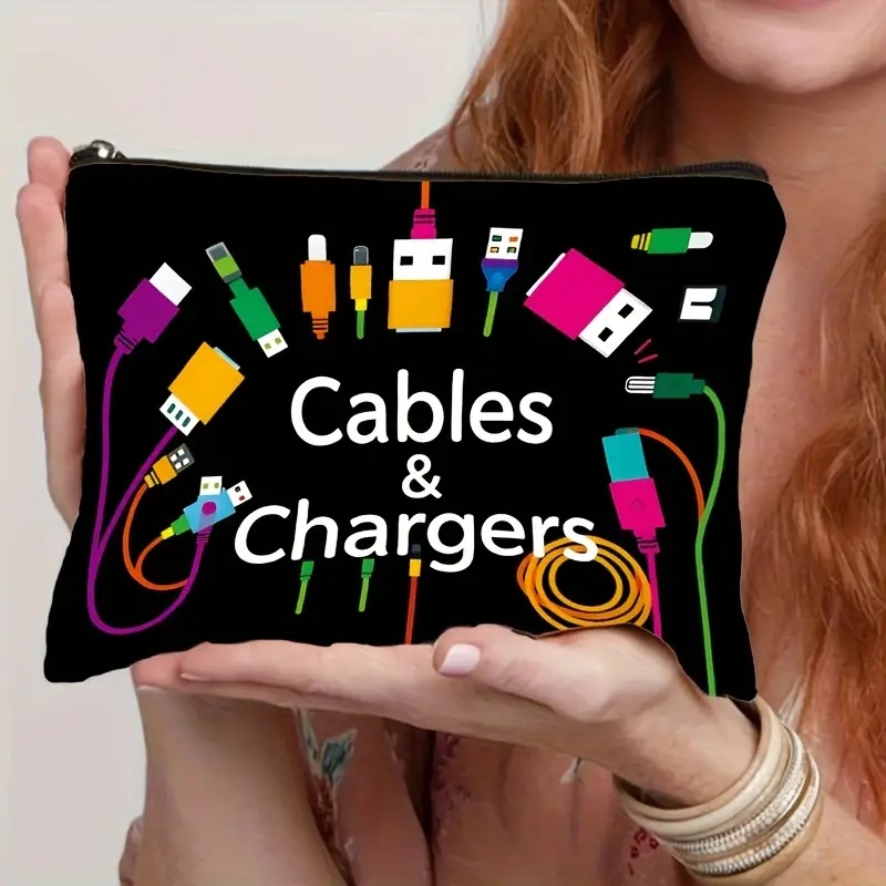 Tech Accessories Travel - Bolsa organizadora de cabos Black Tech