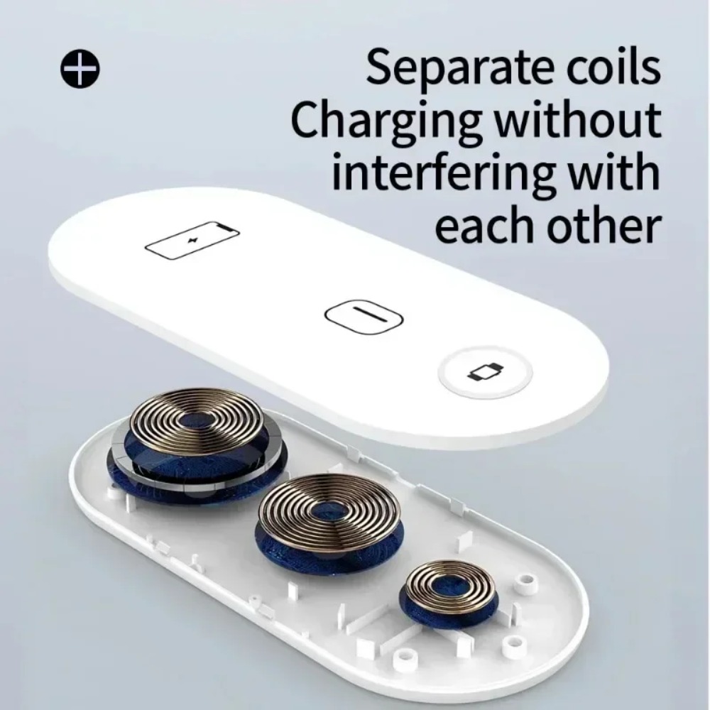 Wireless Charger 3 In 1 - Base de Carregamento Sem Fio 3