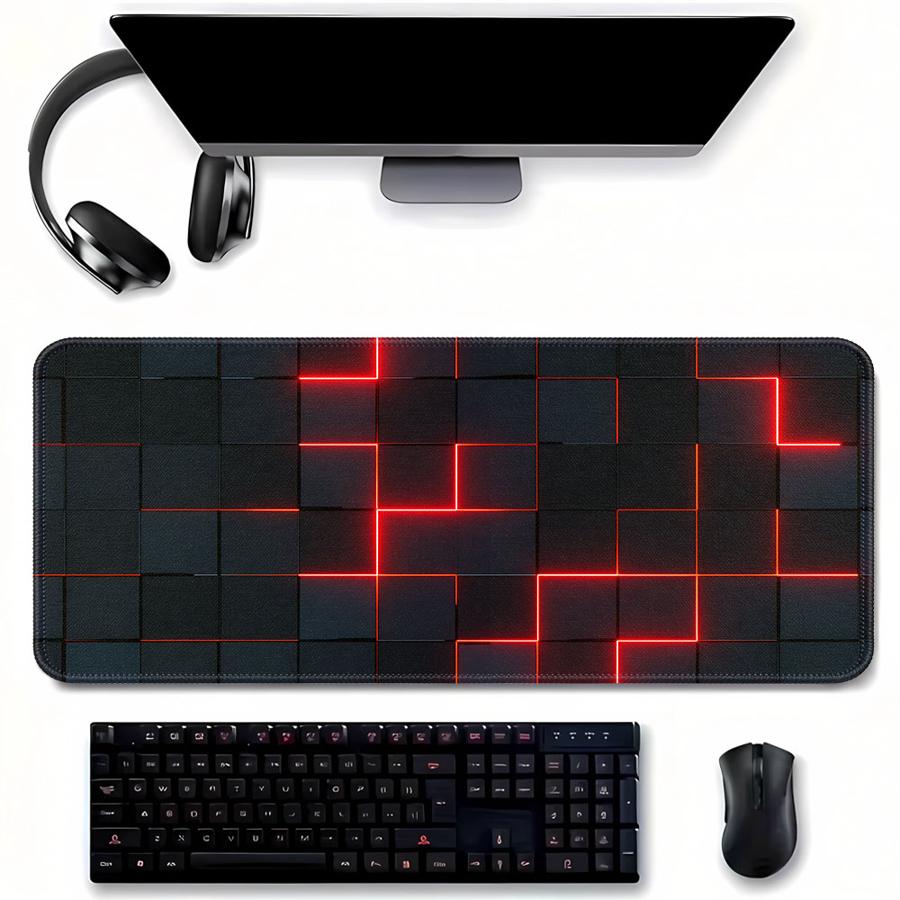 Tech Accessories For Laptop - Mouse pad neon square tech, console
