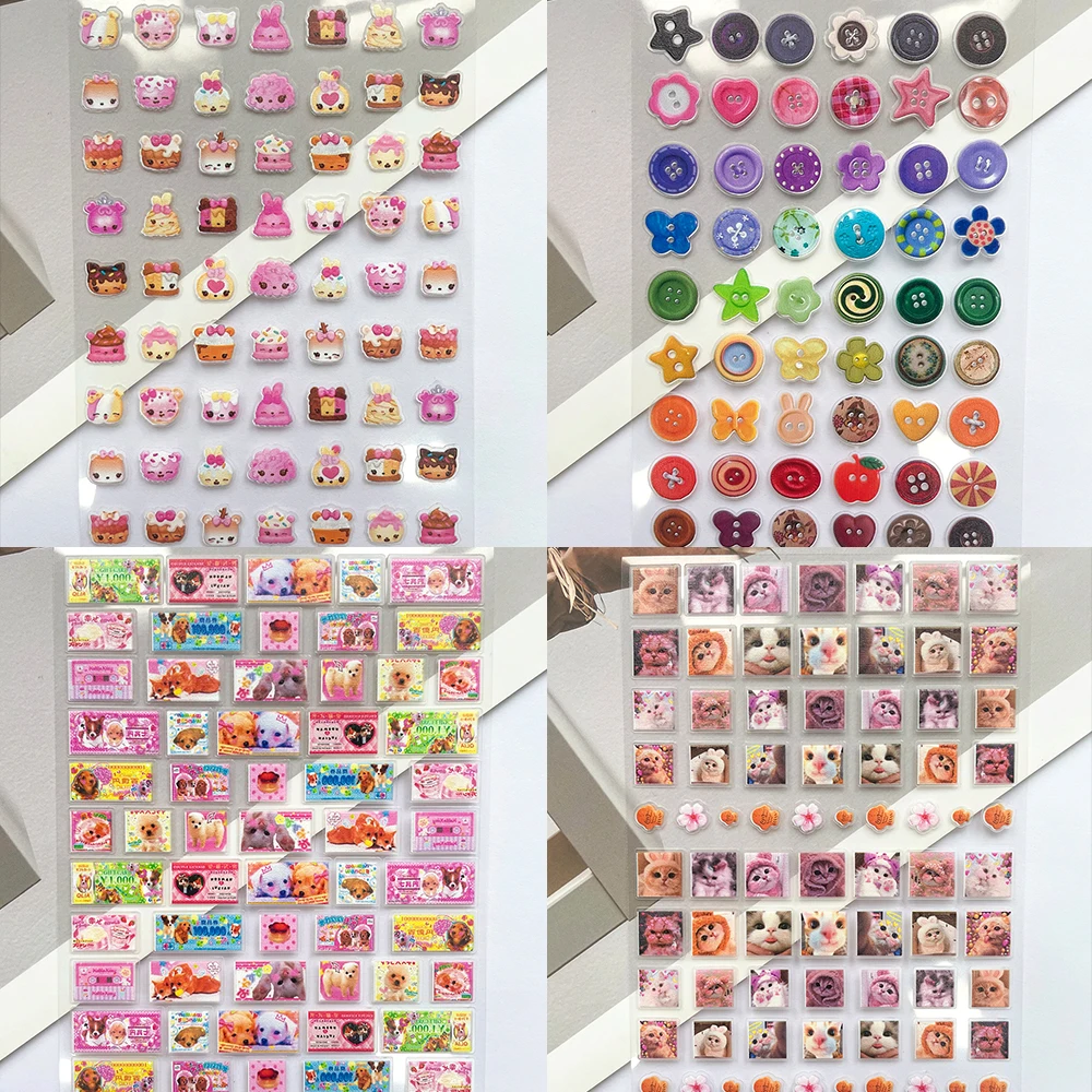 Nail Tech Accessories - Mini Adesivos de PVC Engraçados de