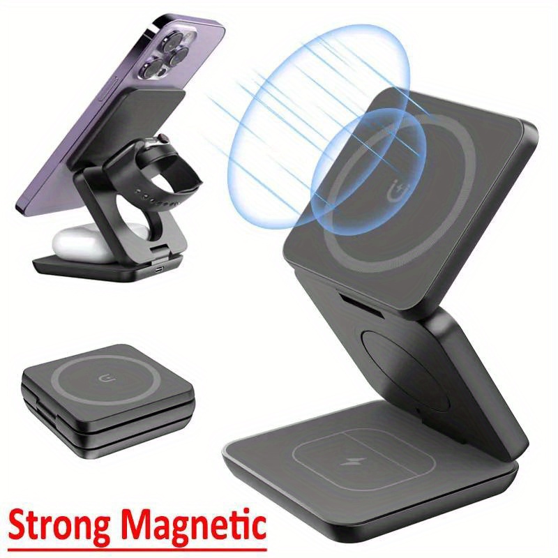 Dobrável 3 em 1 Carregador Sem - Wireless Charger 3 In 1 avaliação e preço