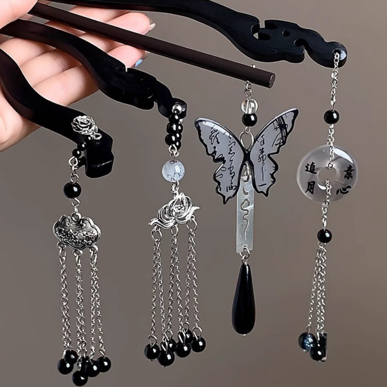 Luz de luxo madeira borla hair - Tech Accessories For Women avaliação e preço