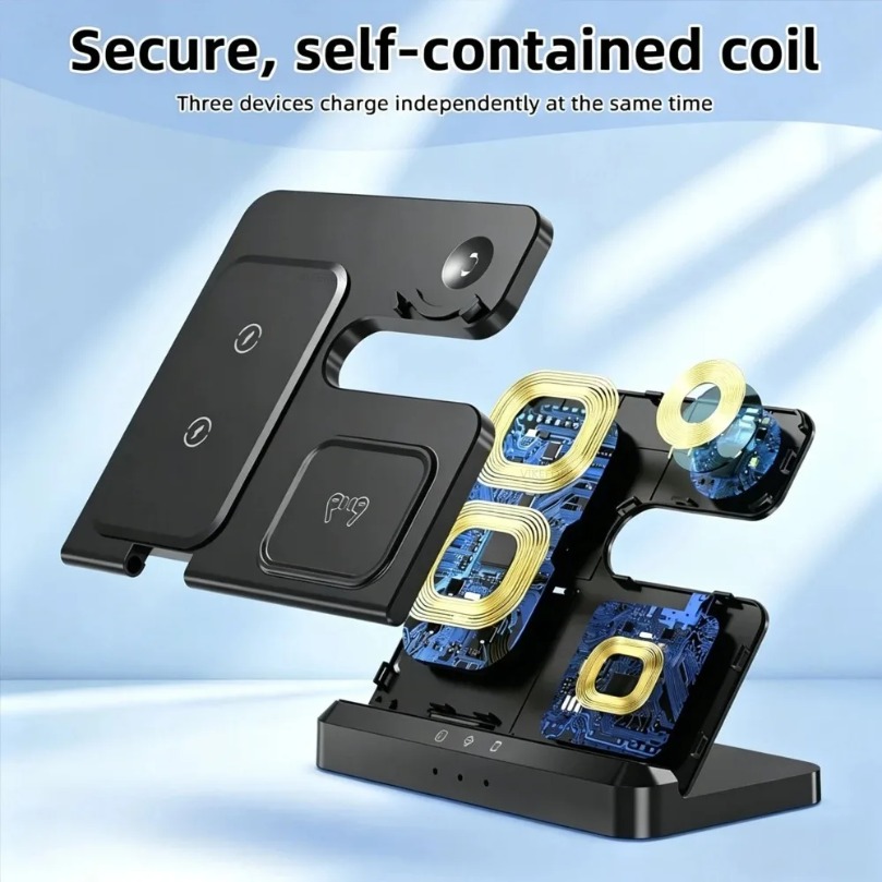 Carregador Sem Fio Rápido 3 em - Wireless Charger 3 In 1 avaliação e preço