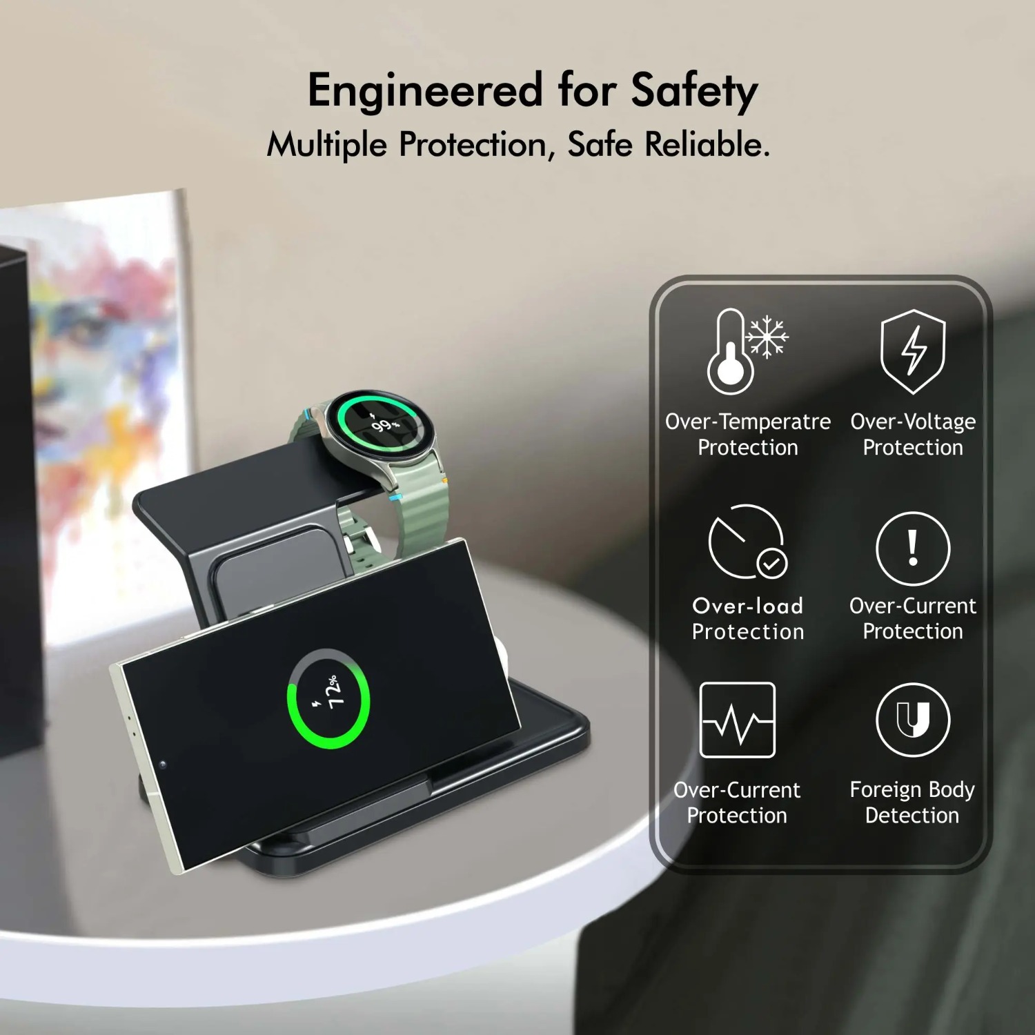 Estação de carregamento sem fi - Wireless Charger 3 In 1 avaliação e preço