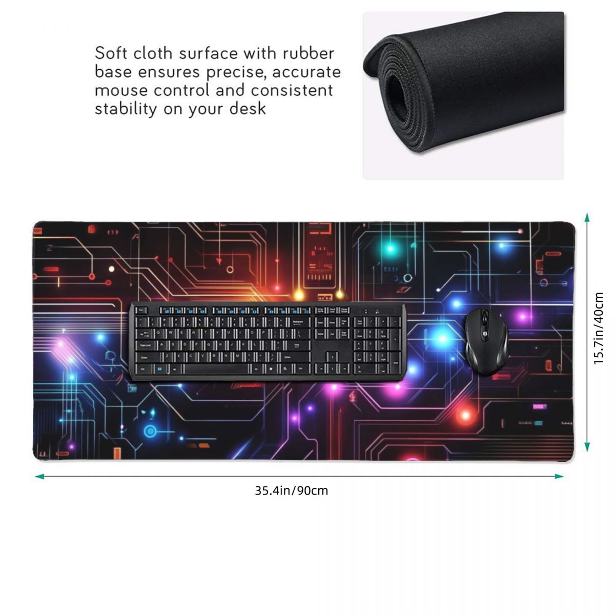 Mouse Pad Grande de Placa de C - Tech Accessories For Laptop avaliação e preço