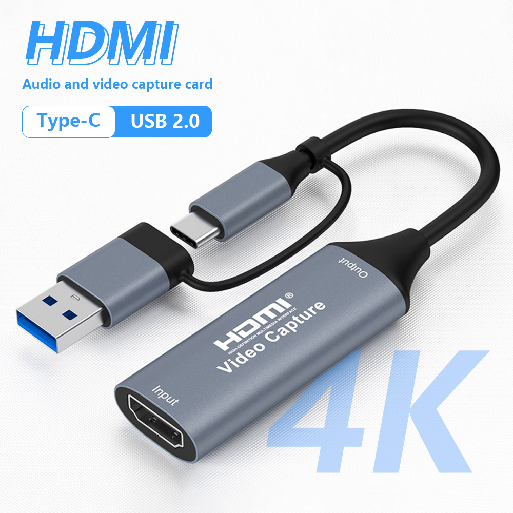 4k 2 em 1 usb 2.0 placa de cap - Usb C To Hdmi avaliação e preço