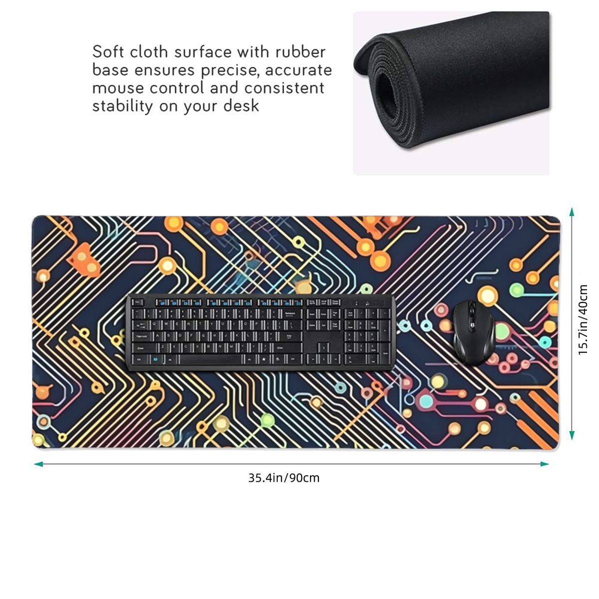 Mouse Pad Grande de Placa de C - Tech Accessories For Laptop avaliação e preço