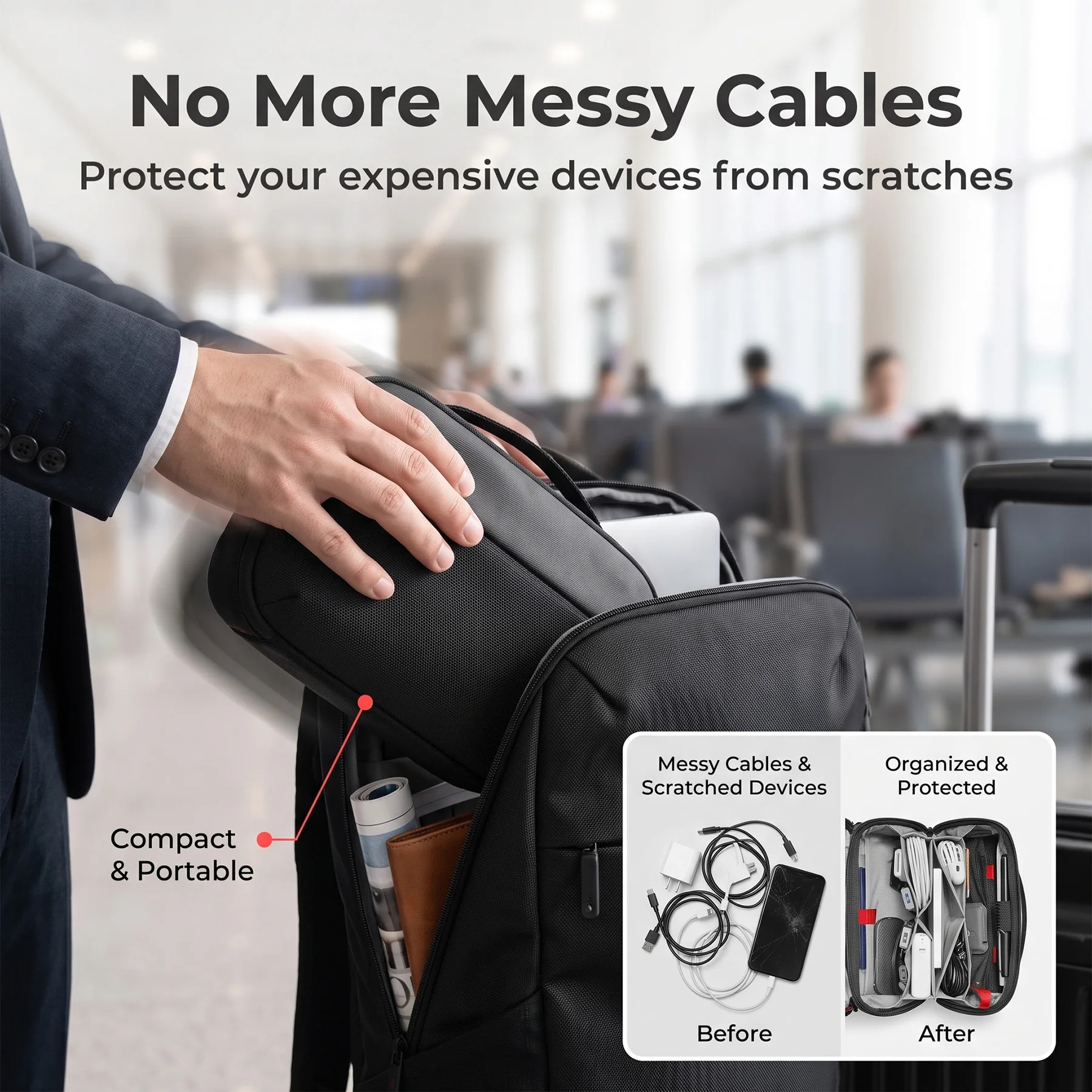 Bolsa Organizadora de Tecnolog - Tech Accessories Travel avaliação e preço