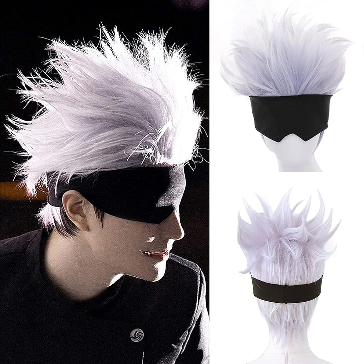 Peruca Cosplay Curta Ondulada, - Tech Accessories For Men avaliação e preço