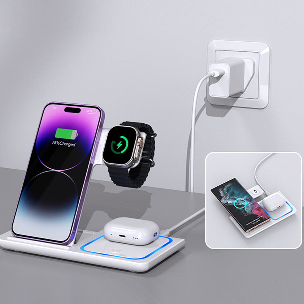 Estação de Carregamento Sem Fi - Wireless Charger 3 In 1 avaliação e preço