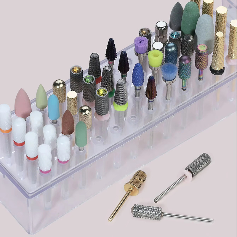 48 buracos claro prego brocas  - Nail Tech Accessories avaliação e preço