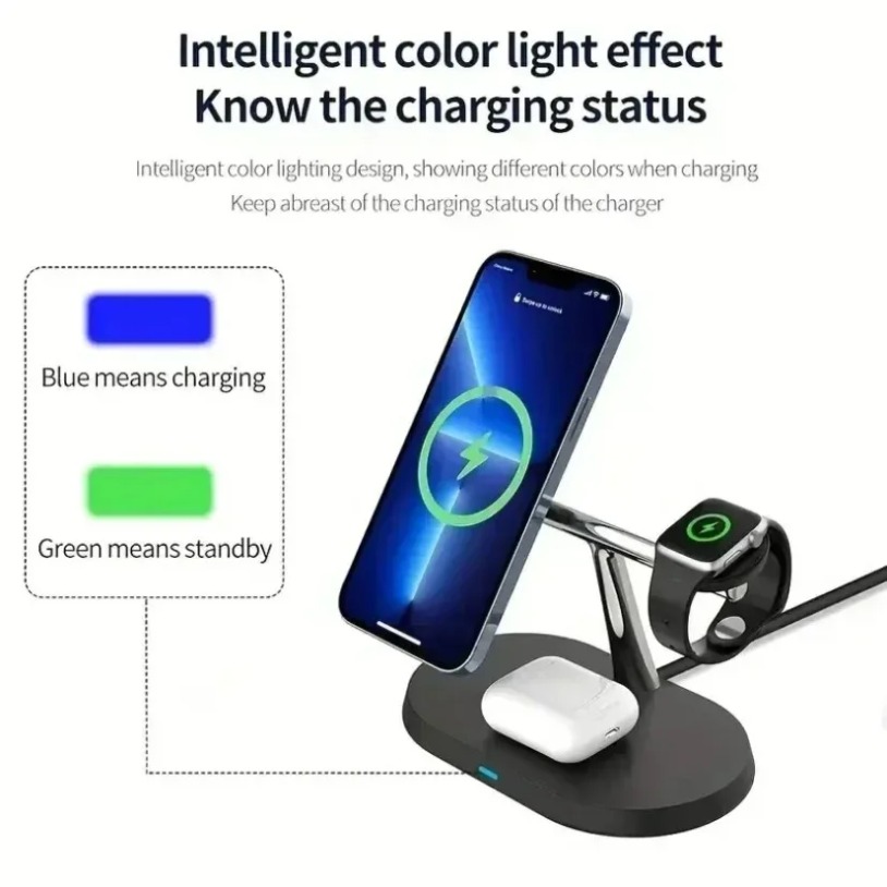 Carregador Magnético Sem Fio 3 - Wireless Charger 3 In 1 avaliação e preço