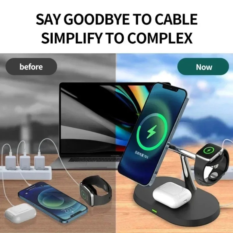 Carregador Magnético Sem Fio 3 - Wireless Charger 3 In 1 avaliação e preço