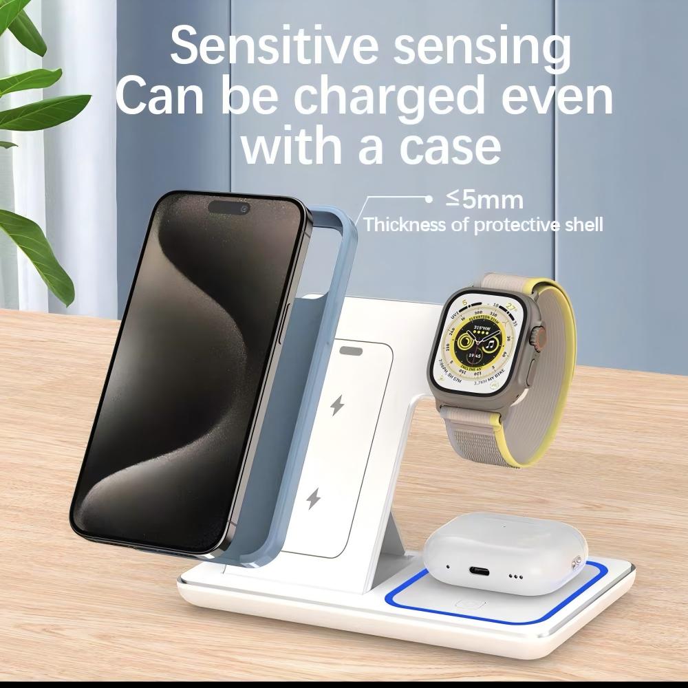 Suporte Carregador Sem Fio 3 e - Wireless Charger 3 In 1 avaliação e preço