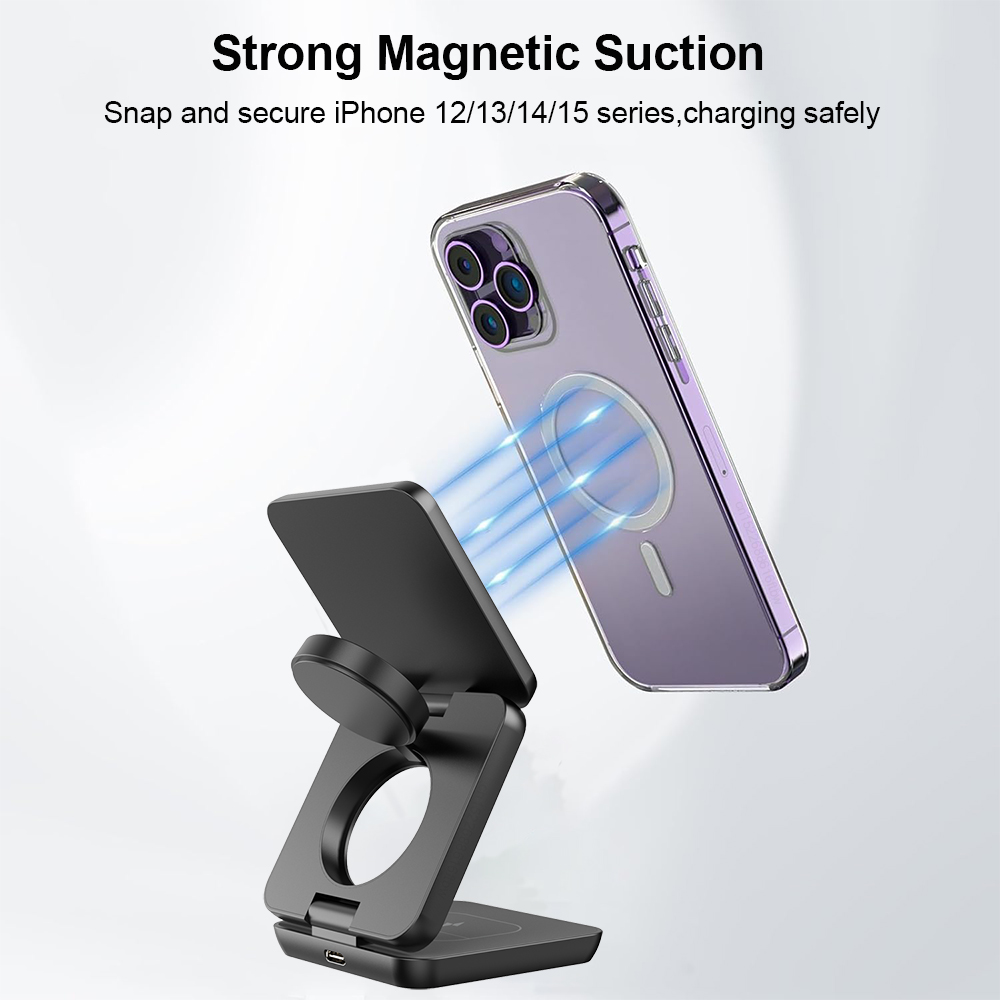 Suporte de carregador sem fio  - Wireless Charger 3 In 1 avaliação e preço