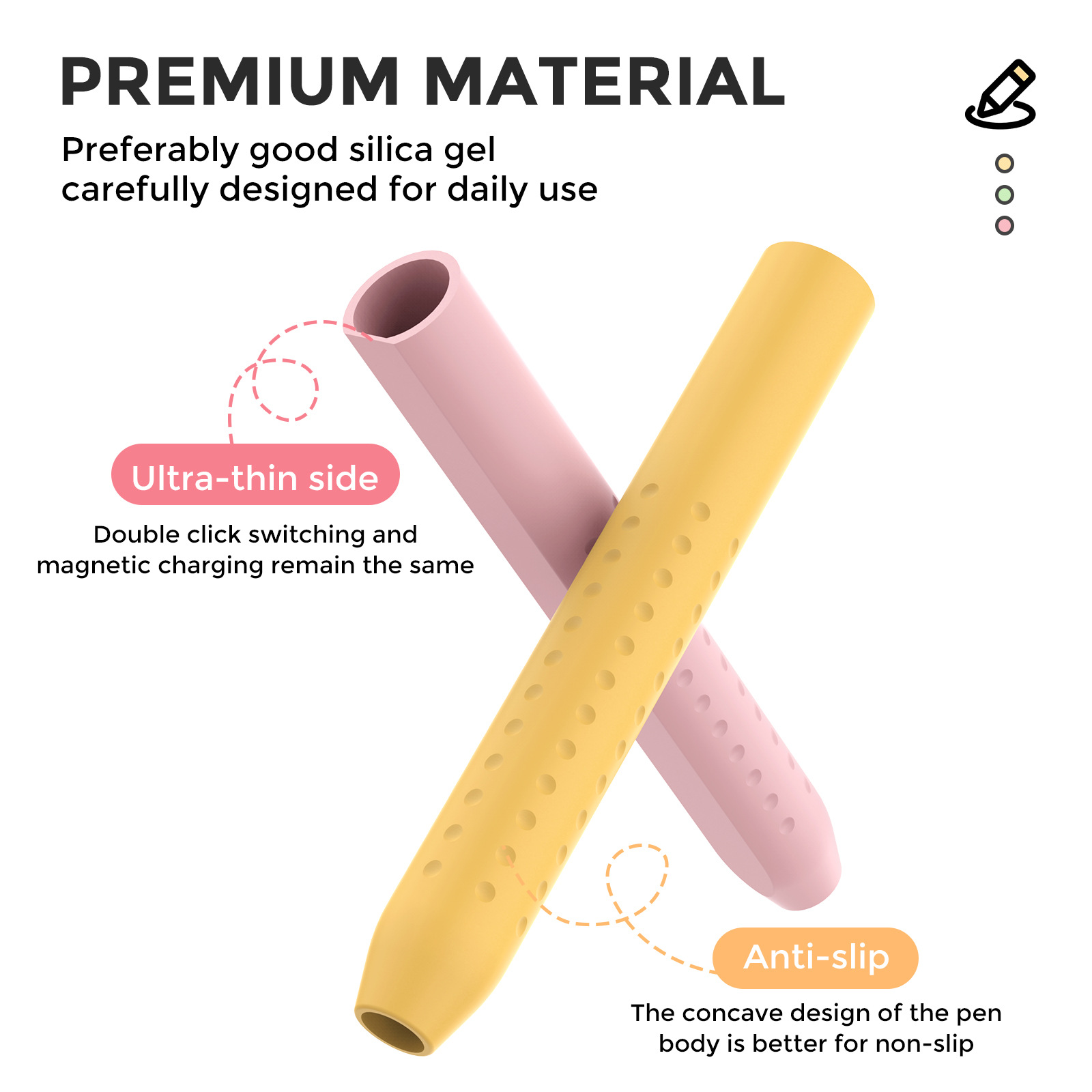 1PC Stylus Capa para Apple Pen - Pen Holder Magnetic avaliação e preço