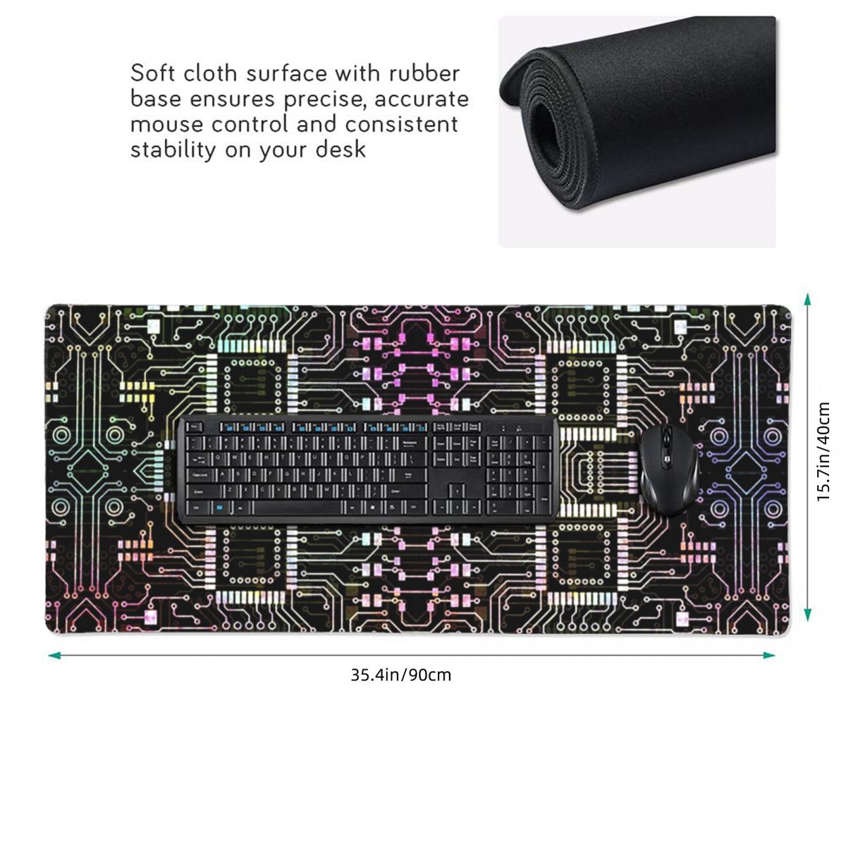 Mouse Pad Grande de Placa de C - Tech Accessories For Laptop avaliação e preço
