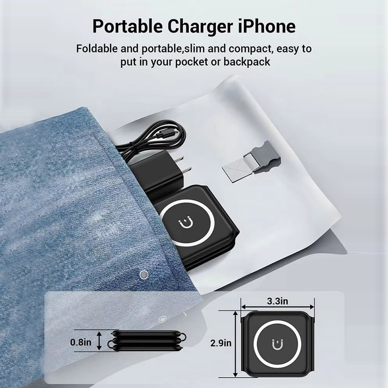 Carregador sem fio dobrável ma - Wireless Charger 3 In 1 avaliação e preço