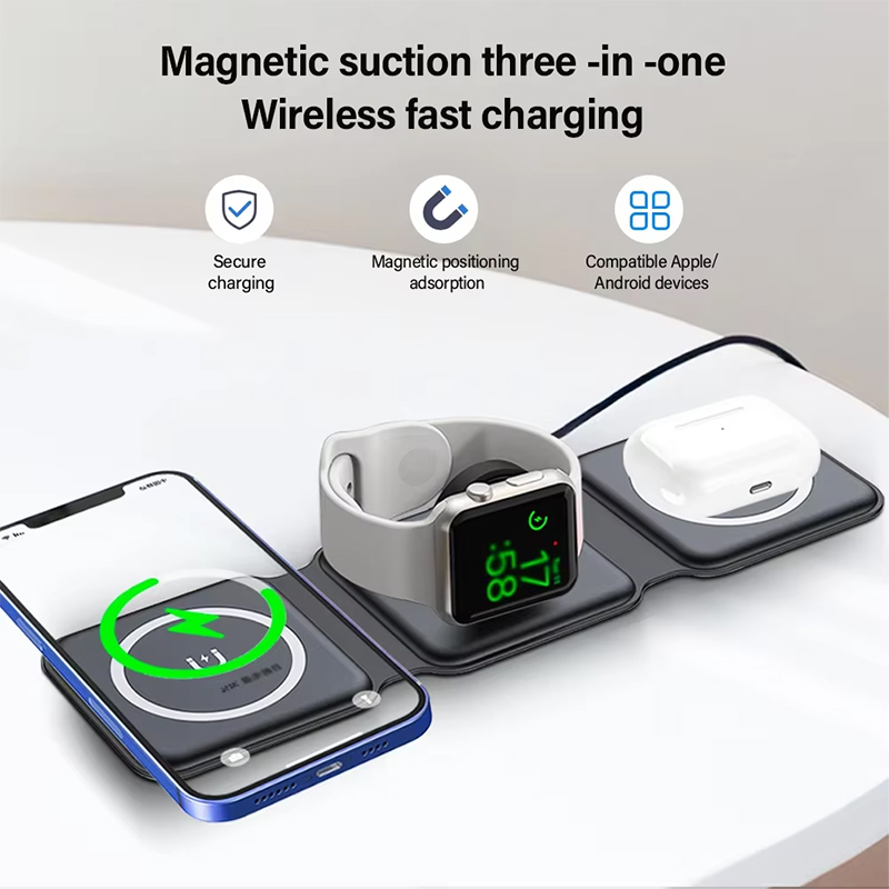 Estação de Carregamento Magnét - Wireless Charger 3 In 1 avaliação e preço