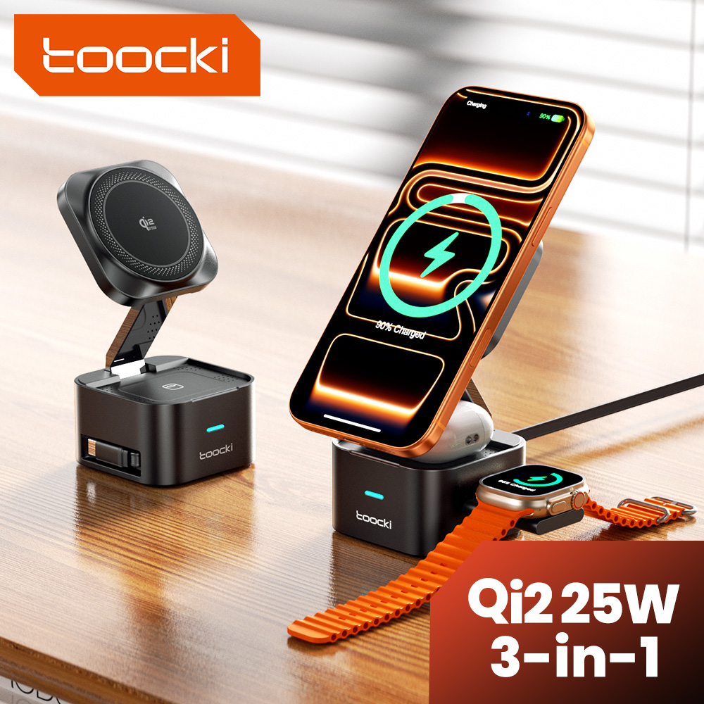 Carregador Sem Fio Toocki QI2. - Wireless Charger 3 In 1 avaliação e preço