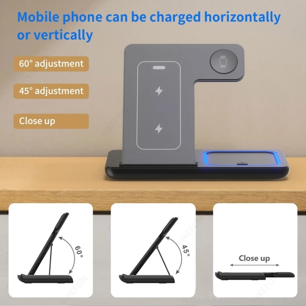 Estação de Carregamento Sem Fi - Wireless Charger 3 In 1 avaliação e preço
