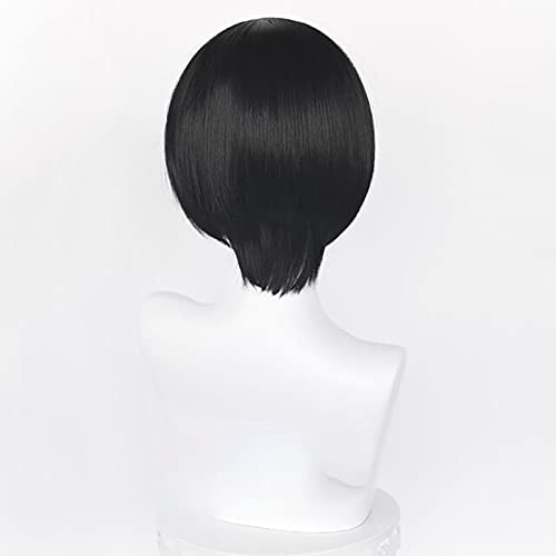Cabelo preto curto e reto para - Tech Accessories For Men avaliação e preço