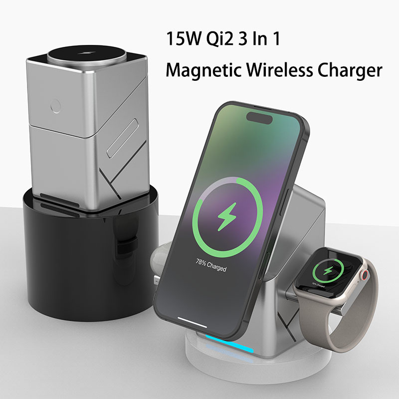Carregador Sem Fio Magnético R - Wireless Charger 3 In 1 avaliação e preço