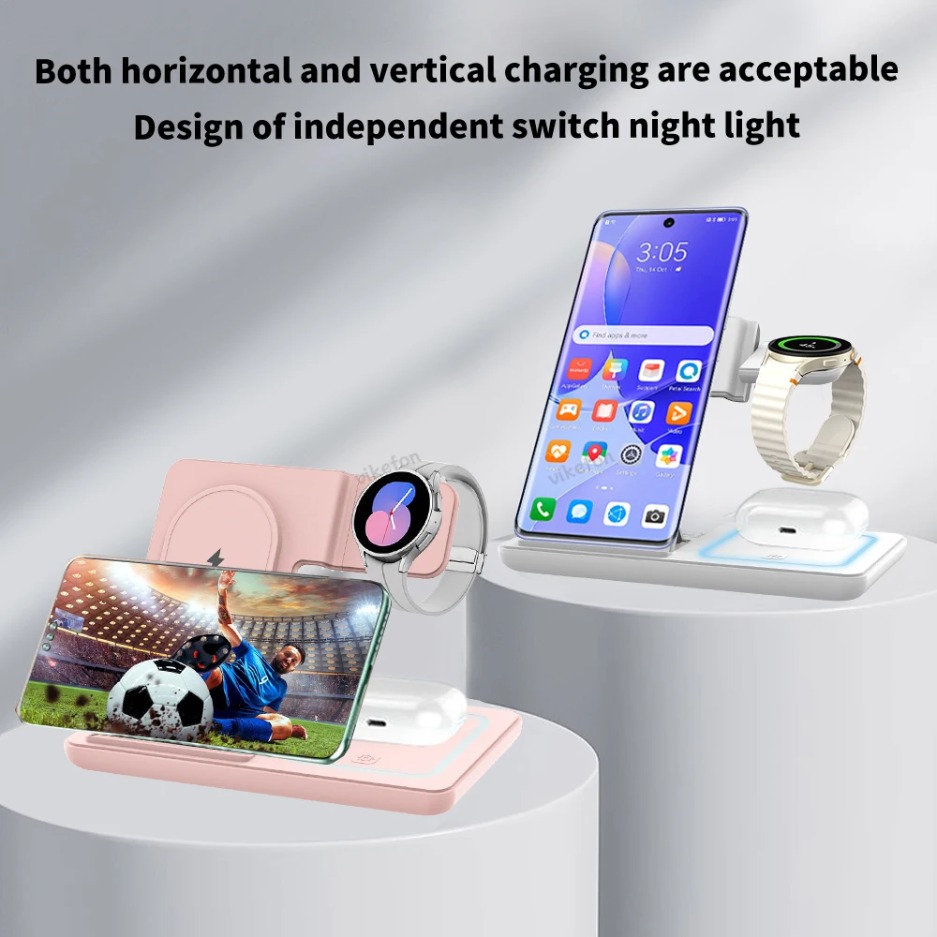 Carregador Sem Fio Dobrável 3  - Wireless Charger 3 In 1 avaliação e preço